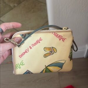 Dooney & Bourke Cream Wristlet